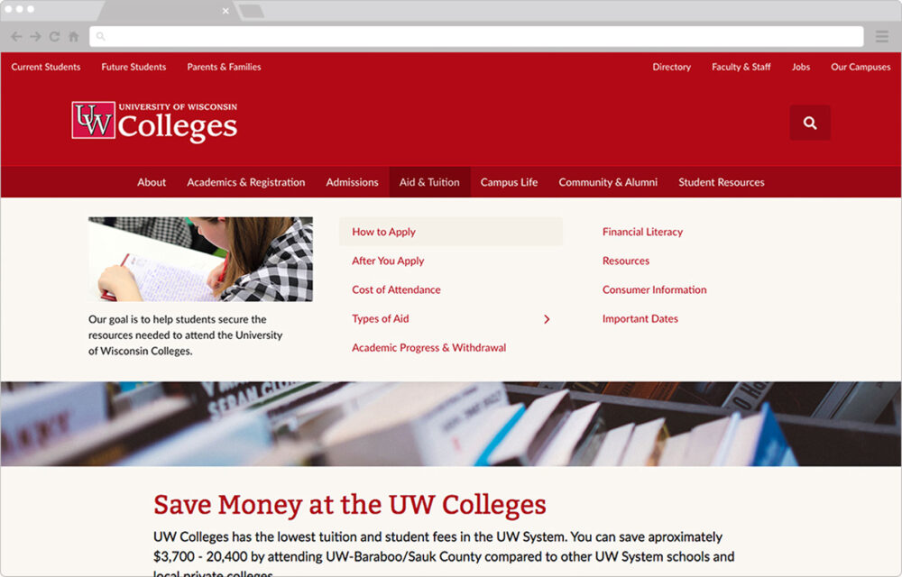 UW Colleges Website