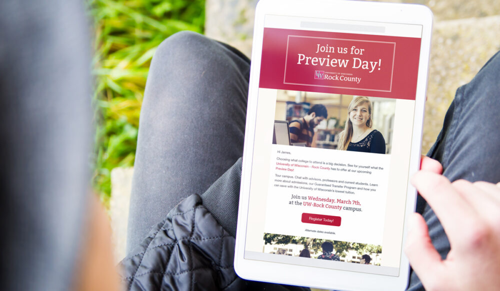UW Colleges Spring Campus Previews Email